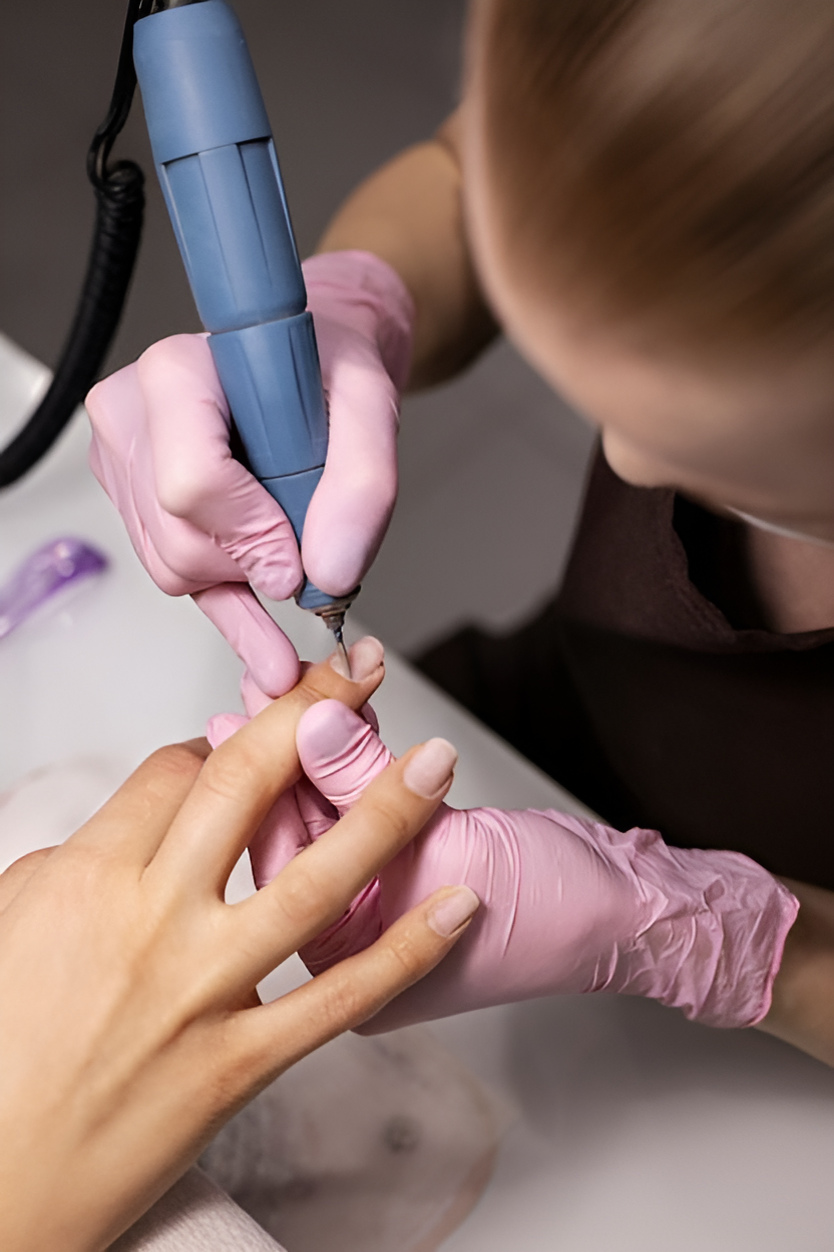Free Photo _ Nail art professional working on client nails-Picsart-AiImageEnhancer